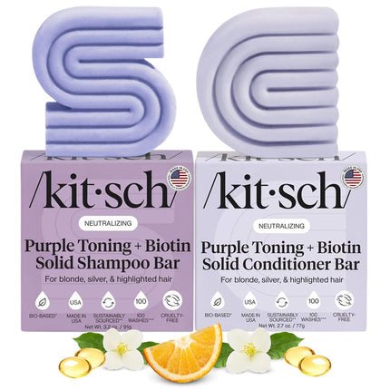 Kitsch Purple Shampoo & Conditioner Set For Blonde