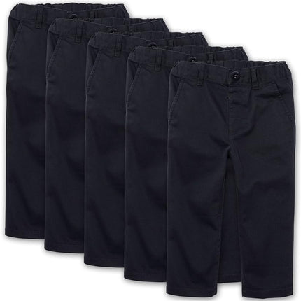 The Children's Place Baby-Boys and Toddler Skinny Chino Pants, New Navy 5 Pack, 18-24 Months