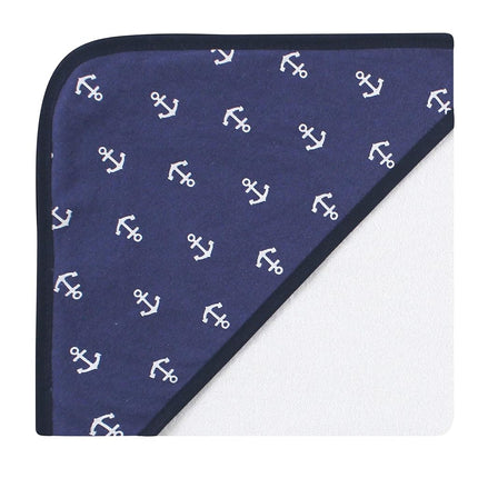 Hudson Baby Serviettes à capuche riches en coton pour bébé unisexe, Captain, Taille unique