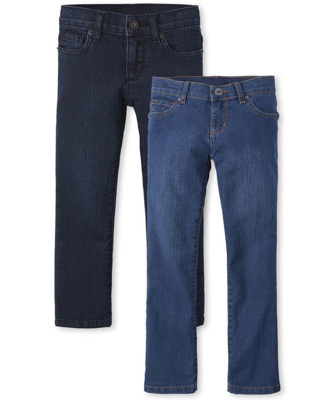 The Children's Place Girls' Bootcut Jeans, Blue 2-