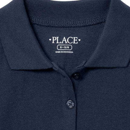 The Children's Place Girls' Uniform Pique Polo Dress 2-Pack Tidal L (10/12)