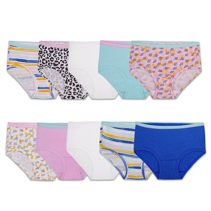 Fruit of the Loom Girls' Tag Free Cotton Brief Und