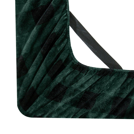 Elegant Comfort Luxuriously Soft 4-Piece Velvet Plush Flannel Sheet Set - Premium Quality - Cozy Warm, Anti-Static, Non Pilling Fuzzy Velvet Flannel Fleece Deep Pocket Sheet Set - Twin, Buffalo Green