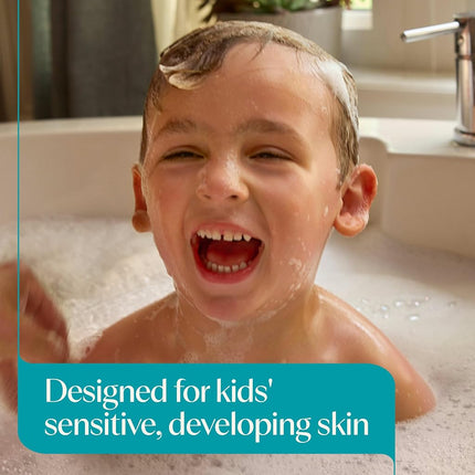 Aveeno Kids Sensitive Skin Face & Body Wash with Oat Extract, Gently Cleans Dirt & Germs without Drying, Tear-Resistant & Suitable for All Skin Tones, Hypoallergenic, 45 ml
