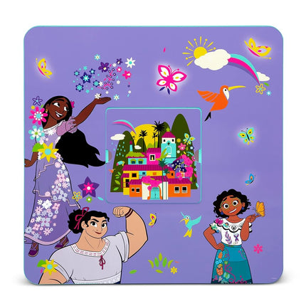 Juego de mesa y sillas infantiles Disney Encanto con almacenamiento (2 sillas incluidas) de Delta Children - Ideal para manualidades, la merienda, la educación en casa, los deberes y más - Certificado Greenguard Gold, morado