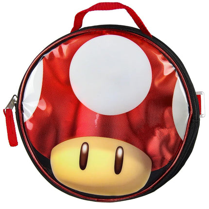 Bioworld Super Mario Backpack with Detachable Mushroom Lunch Tote 16 Inch 5 Piece Set