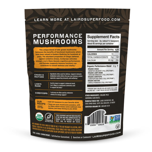 Laird Superfood Performance Mushroom Blend 90g