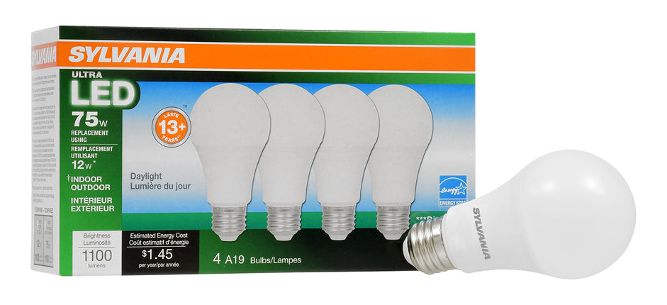 Sylvania Home Lighting 74429 LED Light Bulb, A19 L