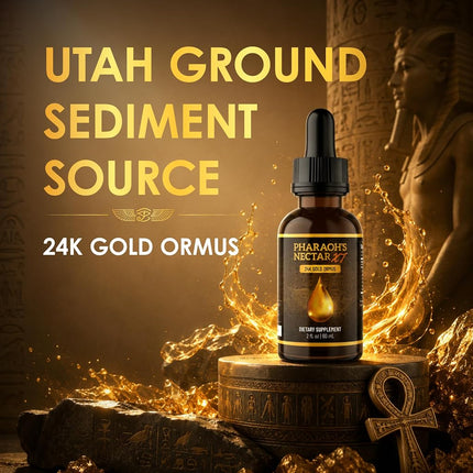 Nutraville Ultra-Pure, 99.9% Liquid Gold - 24K Monoatomic Gold Ormus - Third Eye Awakening, Pineal Gland Decalcification, Awaken DNA, Unlock Light Speed Manifestation - Pharaoh's Nectar XT, 3 Pack