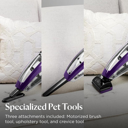 Bissell Pet Hair Eraser Lithium Ion Hand Handheld Cordless Vacuum, Purple