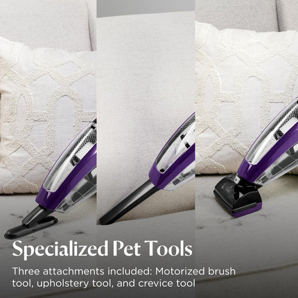 Bissell Pet Hair Eraser Lithium Ion Hand Handheld Cordless Vacuum, Purple