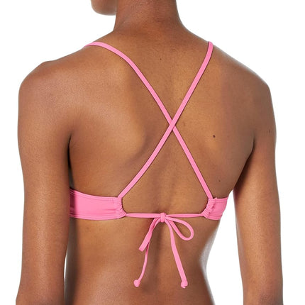 Roxy Women's Beach Classics Athletic Bikini Top, Shocking Pink 232, X-Large