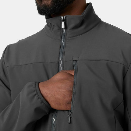 Helly Hansen Men's Crew Softshell Jacket 2.0, Ebony, S