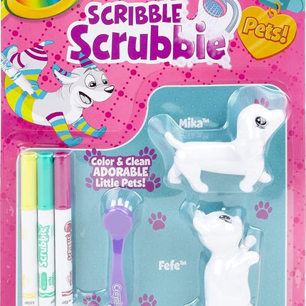 Crayola Scribble Scrubbie Pets 6/Pkg-Cat & Dog