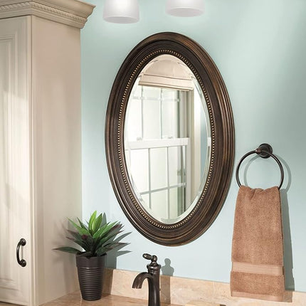 Moen YB2286ORB Brantford Collection Traditional Single Post Bathroom Hand Towel Ring, Oil-Rubbed Bronze