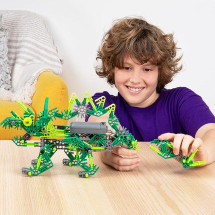 K'NEX Basic Fun Dynamic Dinos Building Set – STEM Construction Kit with 253 Pieces & Zipper Bag – Buildable Dinosaur Toys for Kids Aged 7+