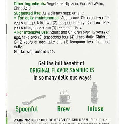 Nature's Answer Alcohol-Free Sambucus Black Elder Berry Extract, 4-Fluid Ounces