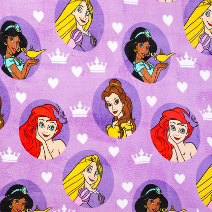 Disney Princess Fleece Blanket Set - Bundle with Soft Disney Princess Blanket Plus Tattoos, More for Kids, Adults, Children | Cozy Disney Princess Fleece Blanket 50" x 70