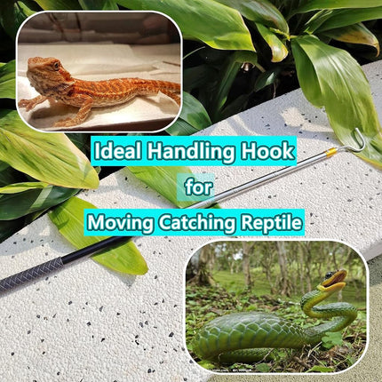 Bytcew 61" Snake Hook Reptile Catcher Stick Pole, Snake Handling Tool kit for Rattlesnakes Python Copperhead Removal Catching
