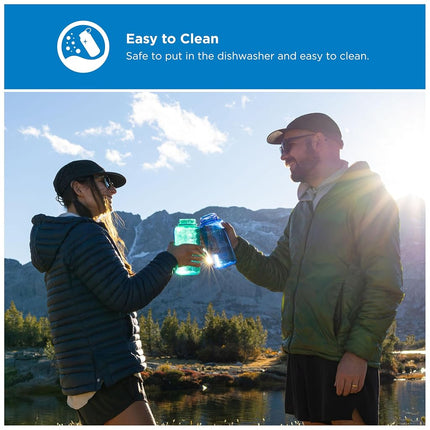 Nalgene Water Bottle 'WH Sustain' – 1 Litre Cornflower
