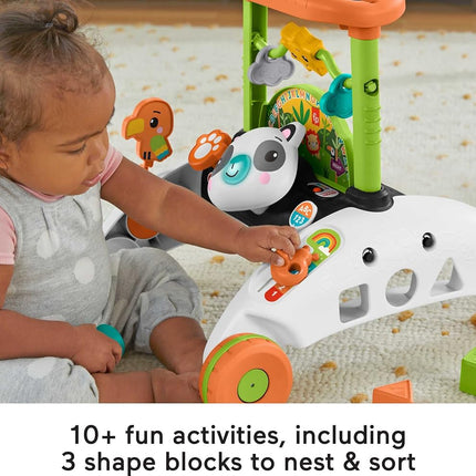Fisher-Price 2-Sided Steady Speed Panda Walker, interactive baby walking toy with activities and learning songs [Amazon Exclusive]