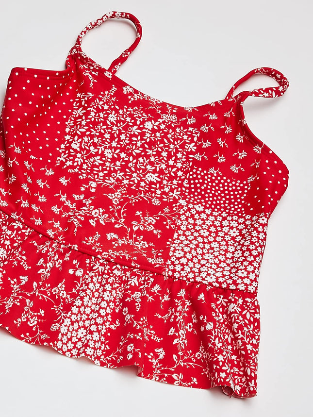 OshKosh B'Gosh Girls' Tankini, Ruby Red, 4 Years
