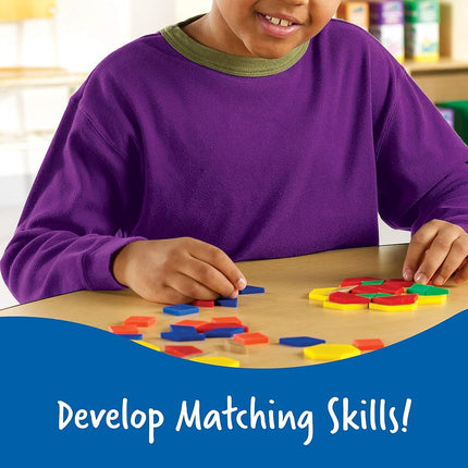 Learning Resources Plastic Pattern Blocks 0.5cm