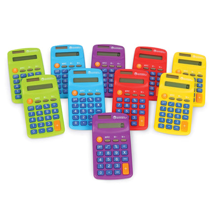 Calculadoras arcoíris de Learning Resources