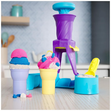 Kinetic Sand Soft Serve Station, Moldable Play Sand Sensory Toys, Ages 5+