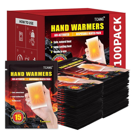 100 Pack Hand Warmers Disposable - Up to 15 Hours 