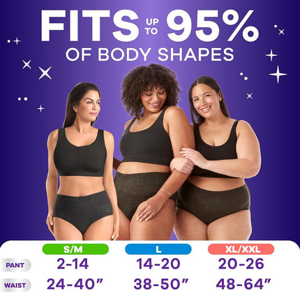 Always Discreet Adult Incontinence Overnight Underwear for Women, S/M, Up to 100% Bladder Leak Protection, 48 CT