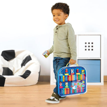 little tikes Story Dream Machine Show & Go Storage Case, Storytime, Books, Audio Play, Character, Carry Case, Gift and Toy for Toddlers and Kids Girls Boys Ages 3+