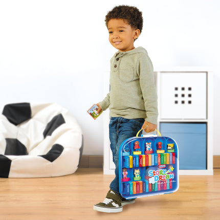 little tikes Story Dream Machine Show & Go Storage Case, Storytime, Books, Audio Play, Character, Carry Case, Gift and Toy for Toddlers and Kids Girls Boys Ages 3+