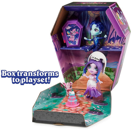Zombaes Forever, Set de Muñecas Zombi de Lujo "Zombadie to Love" con 2 Figuras Exclusivas de 8,8 cm, Mascota y Accesorio, Regalos para Niñas, Juguetes para Niñas