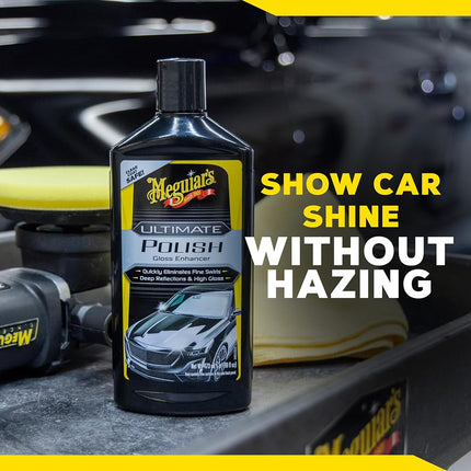 Meguiar's G19216EU Ultimate Car Polish Pre-Waxing Glaze 473ml. for deep Reflections and Maximum Gloss