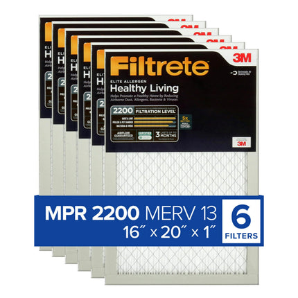 Filtrete 16x20x1, AC Furnace Air Filter, MPR 2200,