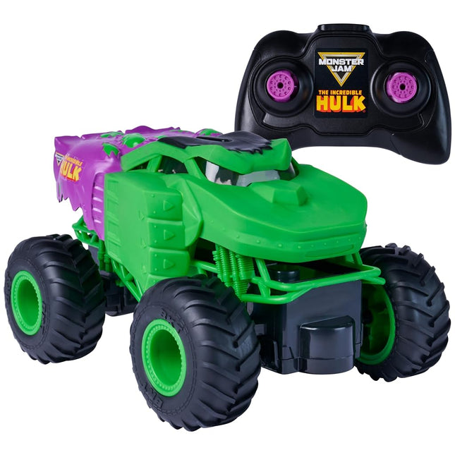 Monster Jam Marvel The Hulk RC Toy Monster Truck, 1:24 Scale