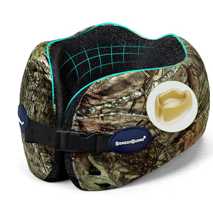 Travel Car Airplane Neck Pillow - Memory Foam Head Rest Support Traveling Essentials - Sleeping Neck Cushion Pillows for Adult Kids - Long Flight Air Accessories Gift for Women - A01 Mossy Oak