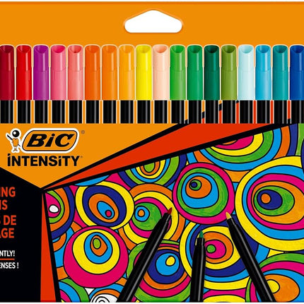 BIC Intensity Felt Tip Pens, Vibrant Colouring Pen