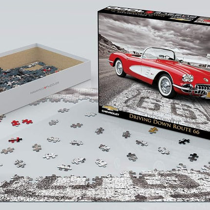 EuroGraphics 1959 Corvette Driving Down Route 66 1000-Piece Puzzle