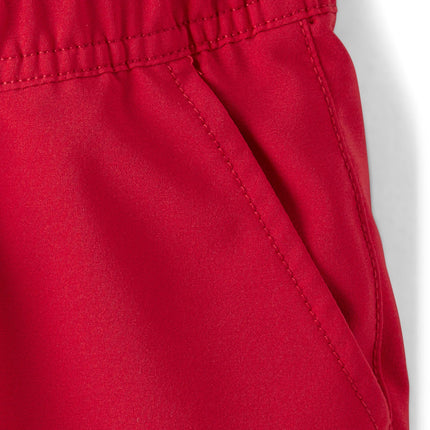 The Children's Place Boys' Quick Dry Pull on Jogger Shorts 5.5", Ruby, 14