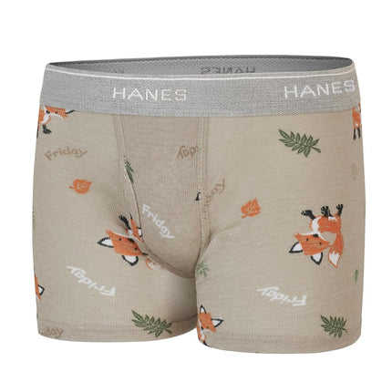 Hanes Underwear, Soft Boxer Briefs for Boys and Toddlers, Comfort Flex Waistband, Multipacks, Days of The Week, Blue, Tan, Green, 2-3T