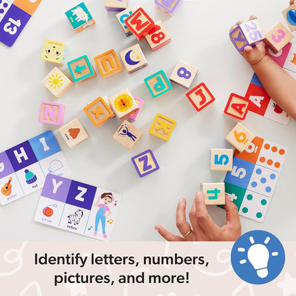 Melissa & Doug Ms. Rachel Letter, Number, and Game Learning Blocks | Educational Toys for Kids | 18+ Months - FSC Certified