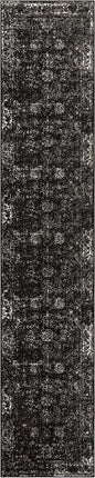 Unique Loom Sofia Collection Traditional Vintage Black Runner Rug (3' x 16')