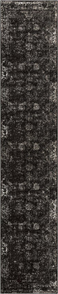 Unique Loom Sofia Collection Traditional Vintage Black Runner Rug (3' x 16')
