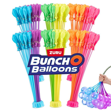 Original Bunch O Balloons Tropical Party 200+ Rapid-Filling Self-Sealing Water Balloons (6 Pack) by ZURU Water Balloon for the Whole Family, Kids, Teens and Adults