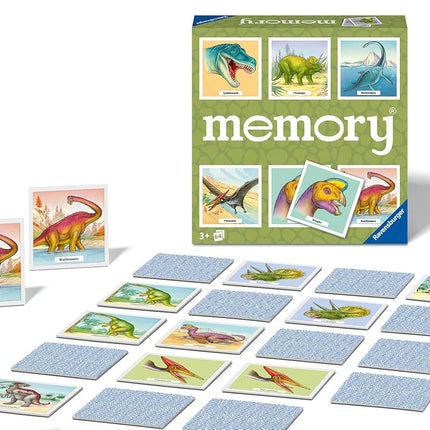 Ravensburger Dinosaurs Large Memory - Matching Picture Snap Pairs Game For Kids Age 3 Years and Up 20924