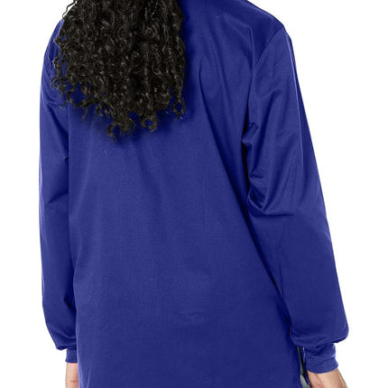 WonderWink Unisex-Adult's Snap Front Jacket, Galaxy Blue, Large