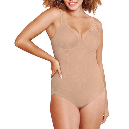 Bali Women's Ultra Light Body Briefer Fajas Shapewear Df6552 Bodysuit, Nude, 38DD