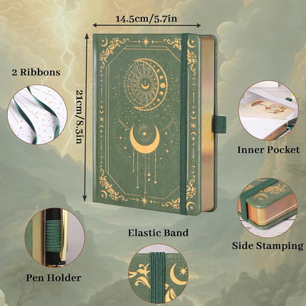TIEFOSSI Line Journal Notebook for Women Men, 316 Pages,20.7 x 14.7cm